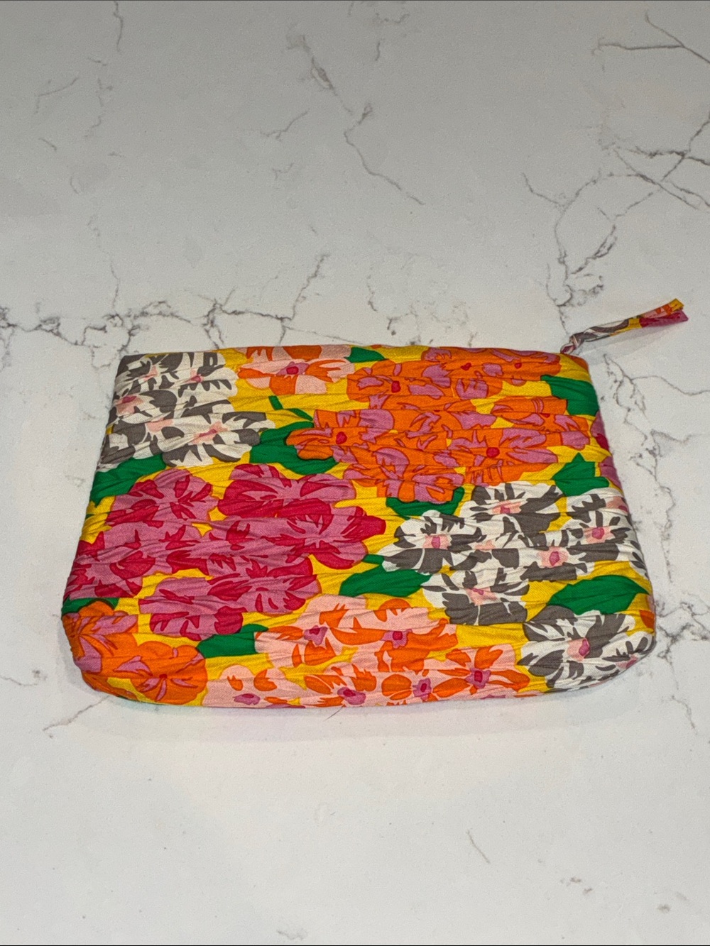 NWOT Jim Thompson Thai Silk Floral Cosmetic Pouch / Clutch